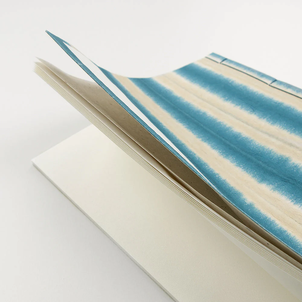 Blue Shima-dyed Washi Guest Book - Image 3
