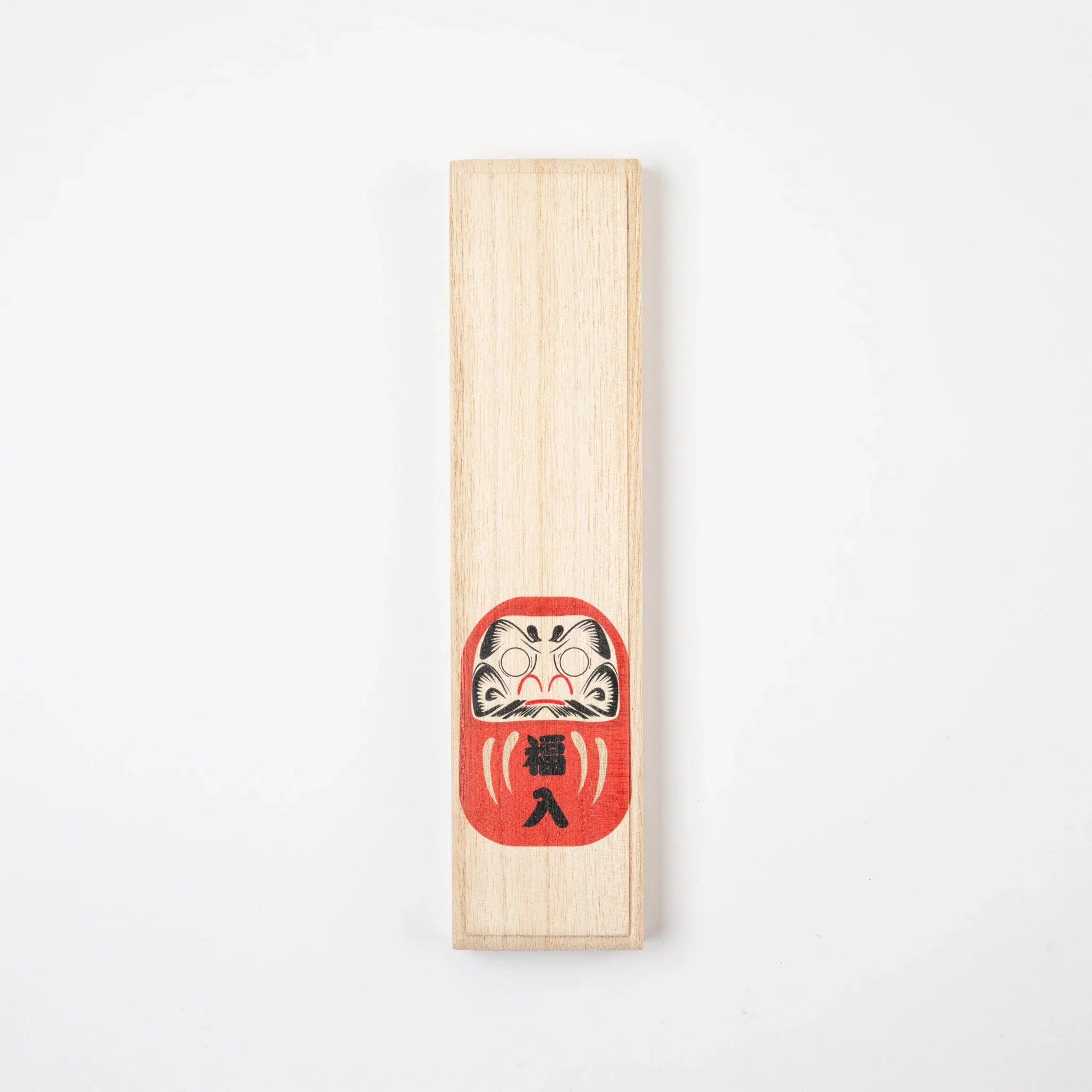 Gold Ichimatsu Red Lacquer Chopsticks with Red Daruma Paulownia Gift Box - Image 5