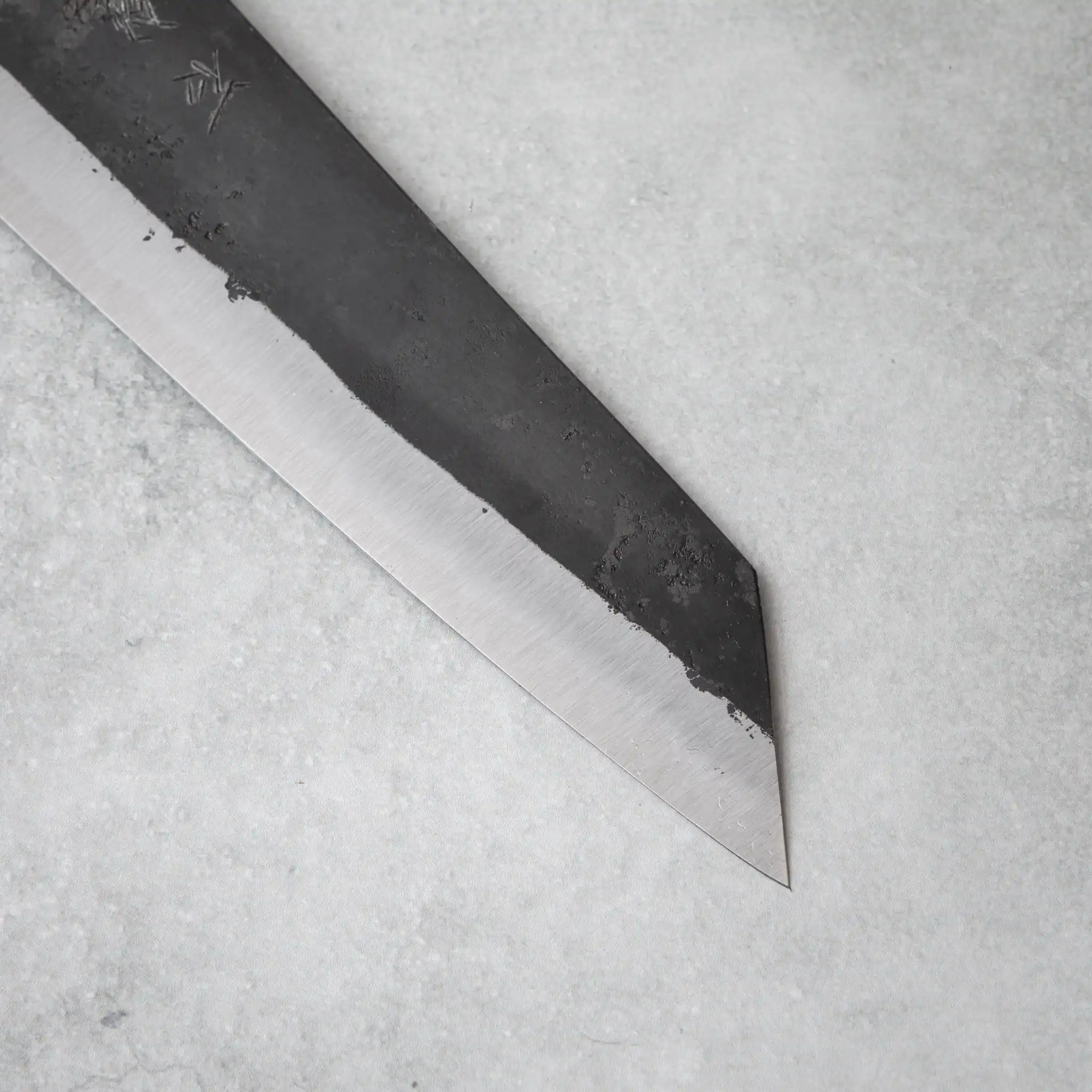 Ishizuchi Blue Steel No.2 Kiritsuke Knife Walnut Handle - Image 3