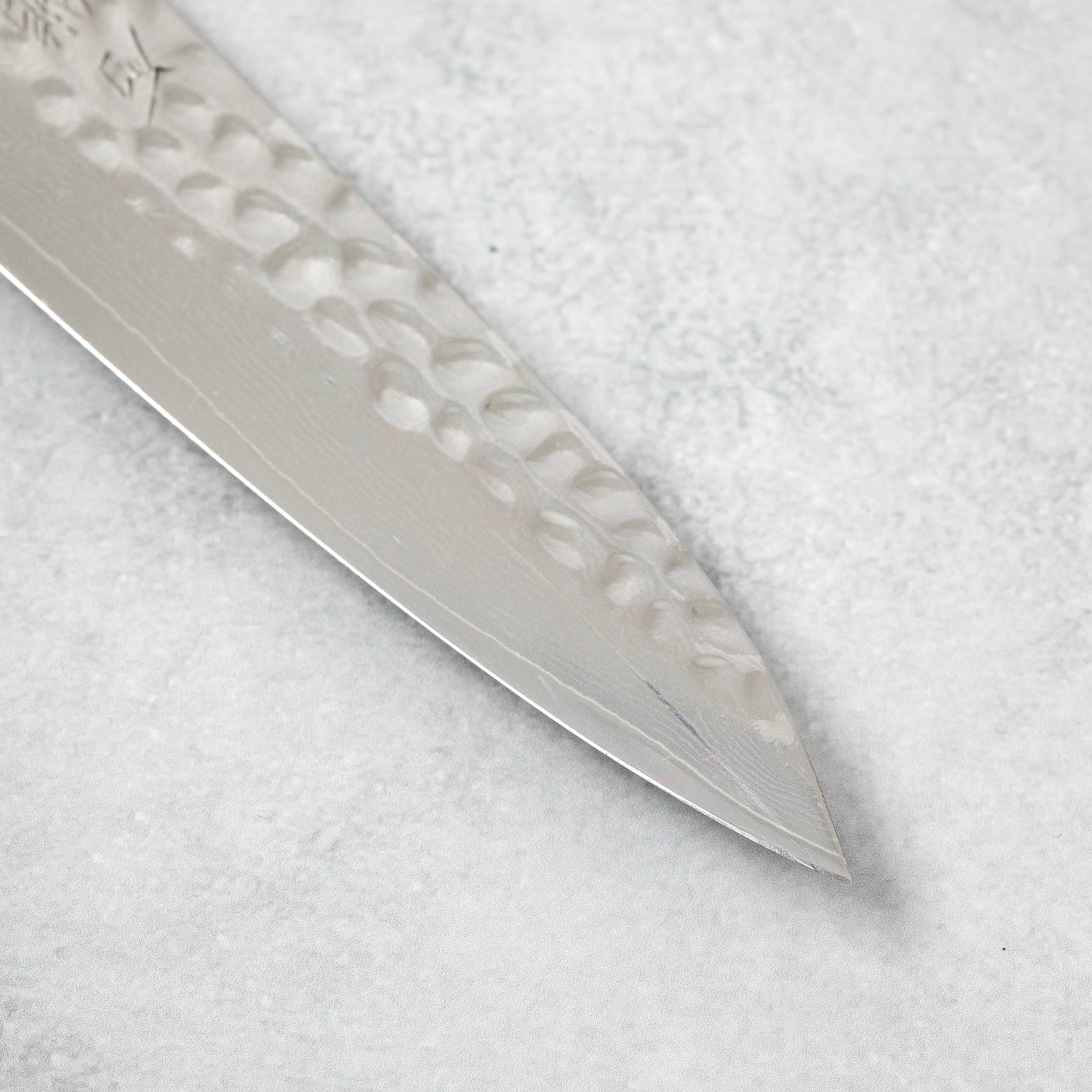 Ishizuchi VG10 Tsuchime Damascus Petty Knife Rosewood Handle - Image 3