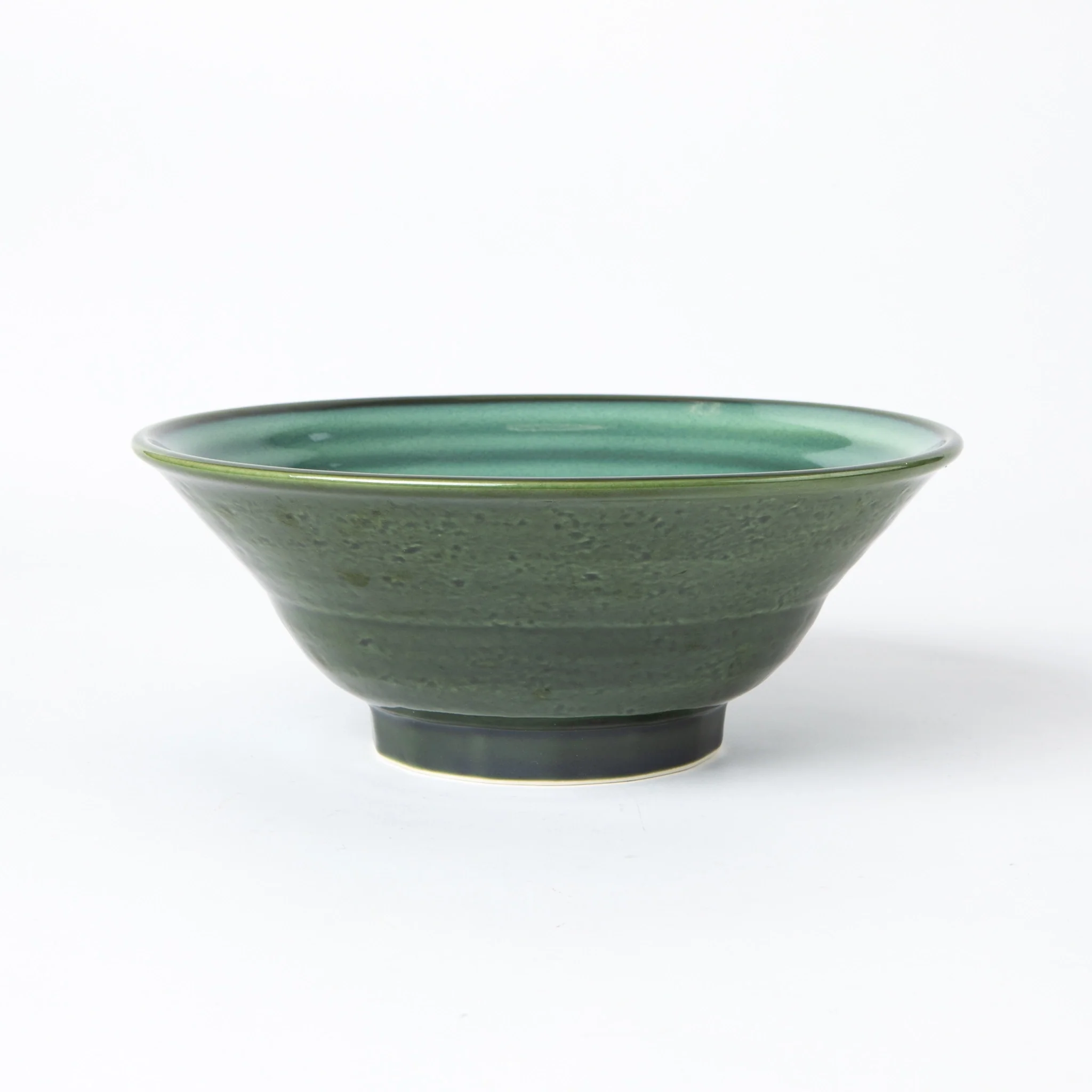 Mino Ware Rokubei Cloud Dragon Jade Noodle Bowl Set - Image 3