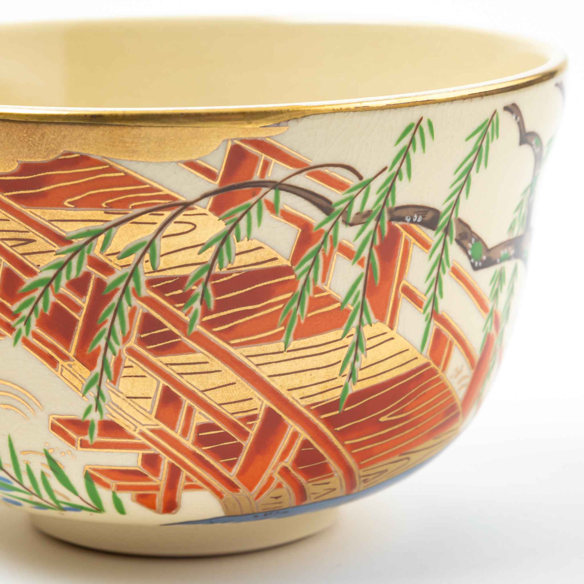 Nisei Matcha Bowl Yanagibashi by Eiko Miyaji - Image 3