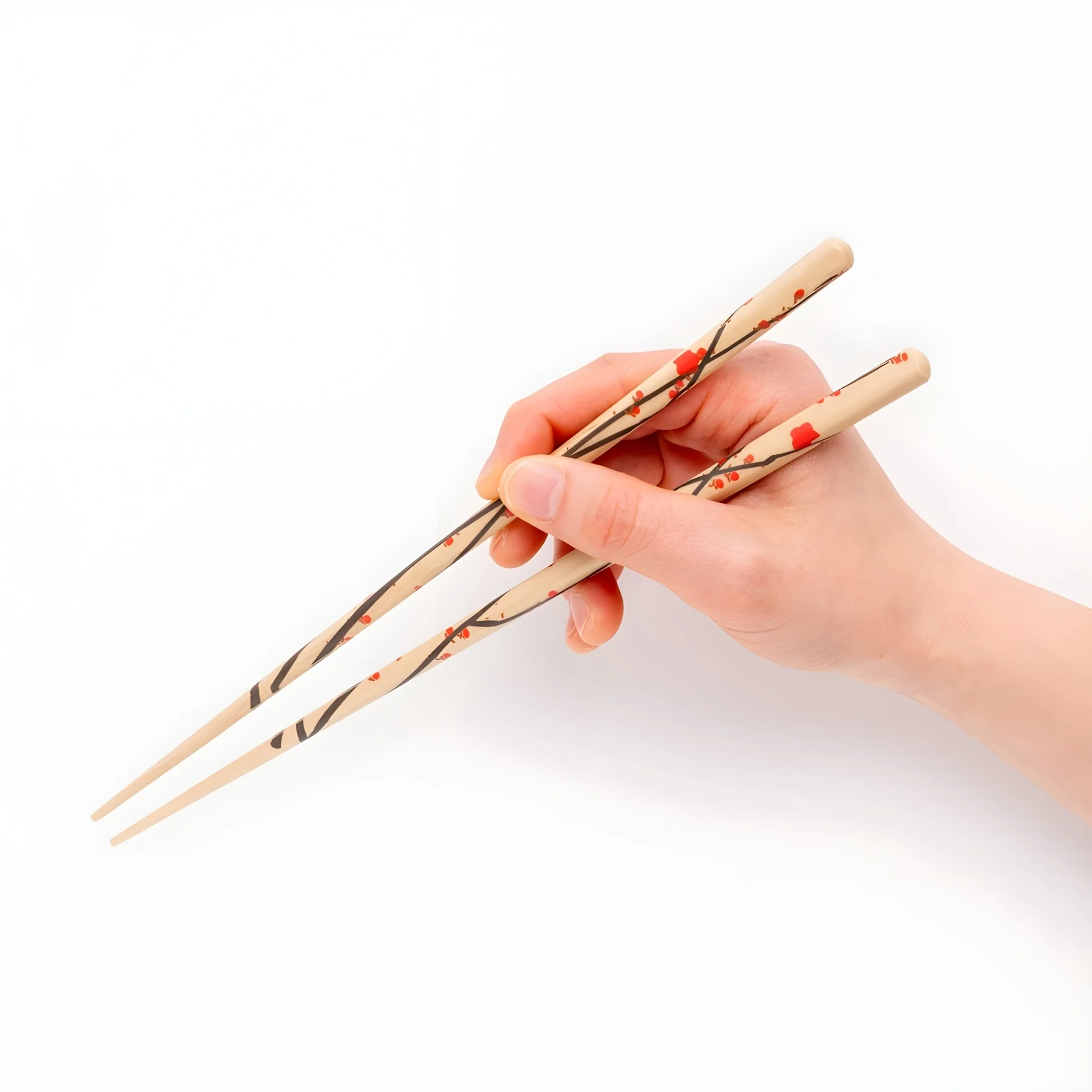 Rimpa Plum and Pine Tree Chopsticks with Chopstick Rests and Palownia Gift Box - Image 7