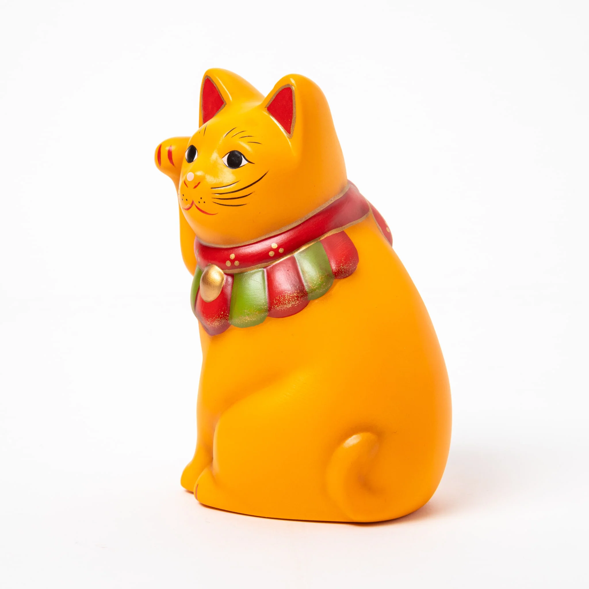Seto Yellow Yokosuwari Maneki Neko - Image 3