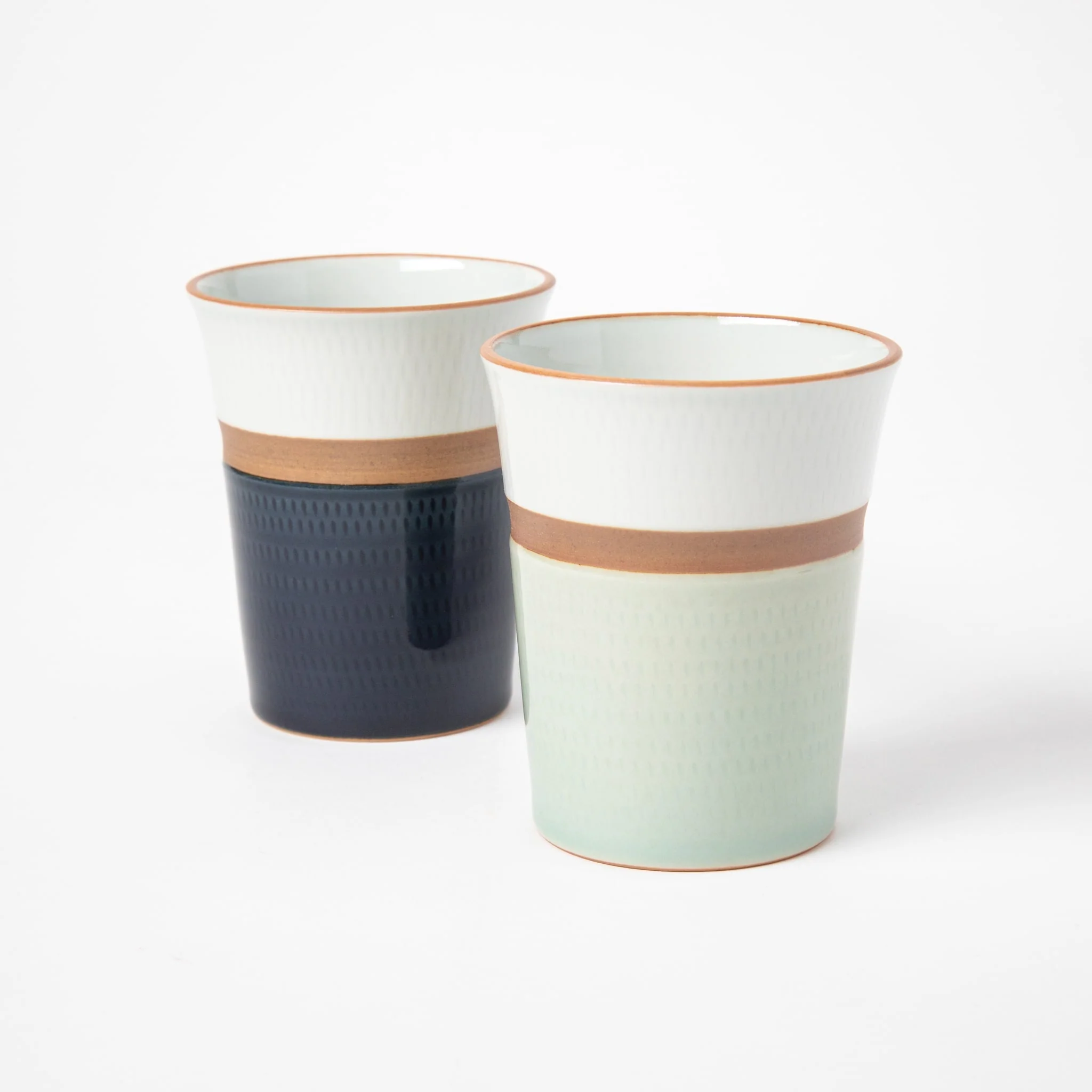 Kakewake Tobikanna Blue Glaze Porcelain Cup - Image 3
