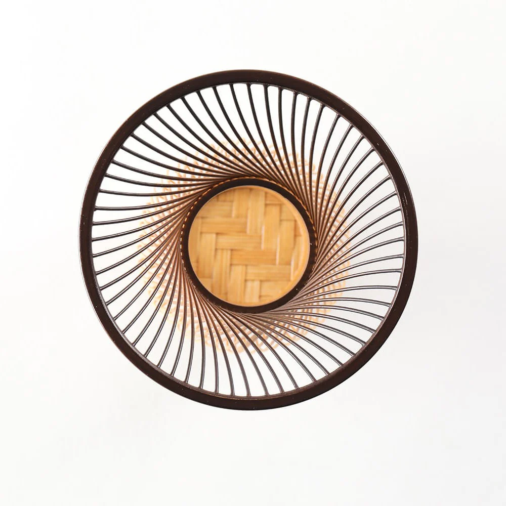 Bamboo Basket Yamaboshi Flower Vase - Image 3